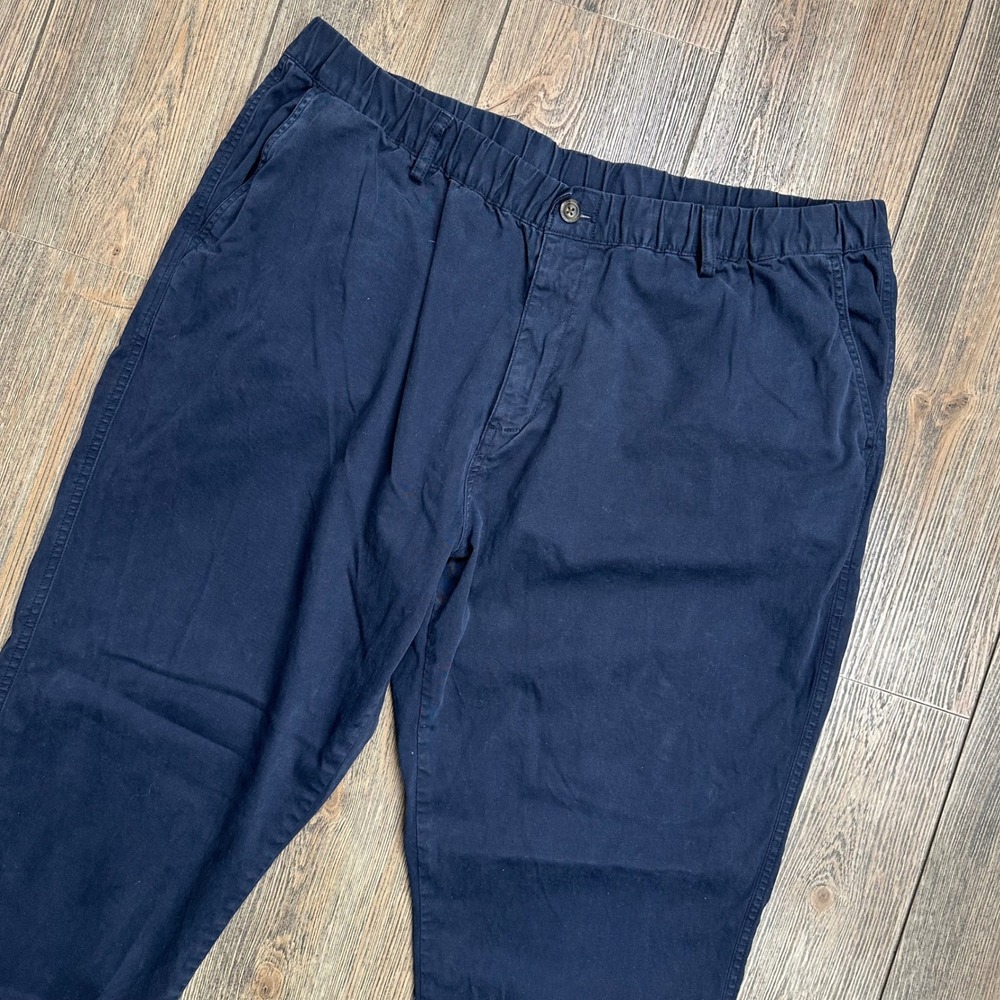 Bearbottom Clothing Jogger Pants Mens 3XL 30" Inseam Navy Blue Stretch Chino